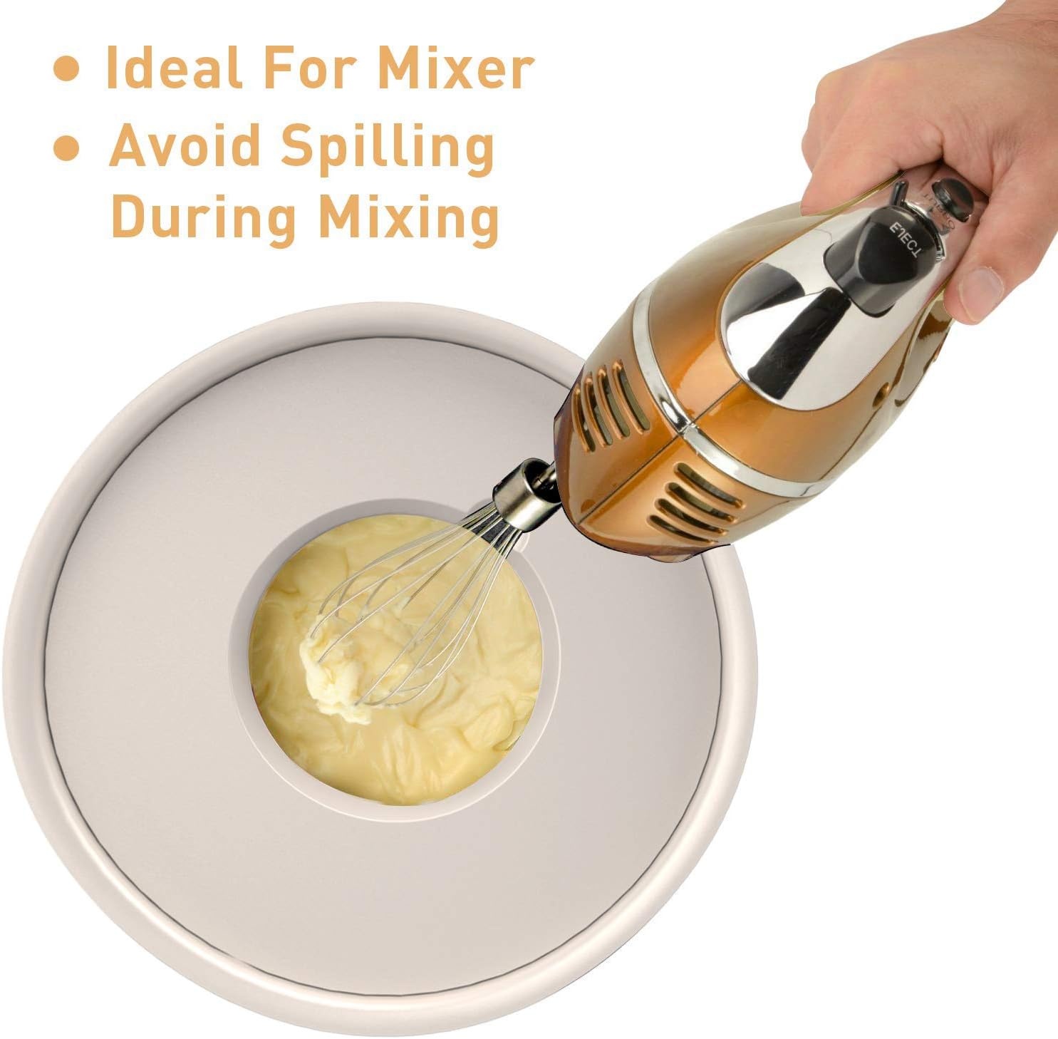 image:imageWildone Mixing Bowls with Airtight Lids Set 5PCS Stainless Steel Khaki Nesting Bowls for Kitchen with Grater Attachments amp NonSlip Bottoms Size 5 3 2 15 063 QT Great for Mixing amp ServingKhaki