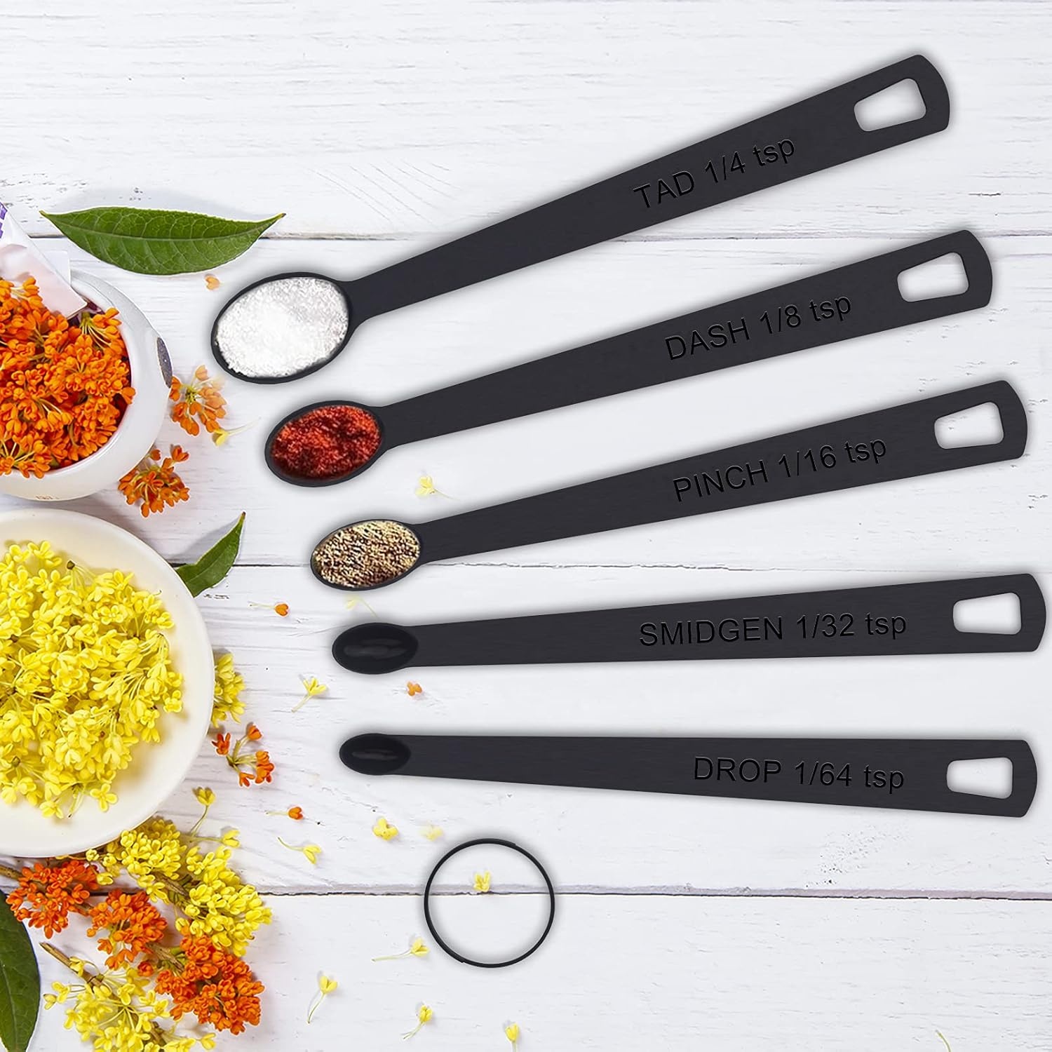image:image21 Pcs Stainless Steel Measuring Cups and Spoons Set Wildone Stackable Metal Measuring Cups and Spoons for Cooking amp Baking Includes 7 Cups 9 Spoons and 5 Mini SpoonsBlack